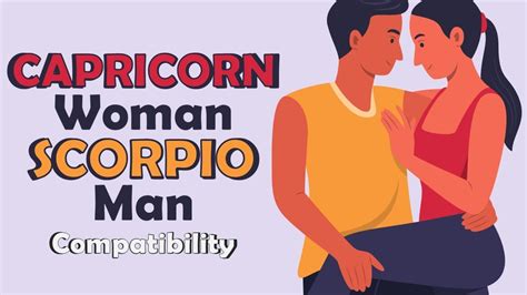 scorpio man capricorn woman|capricorn male and scorpio female.